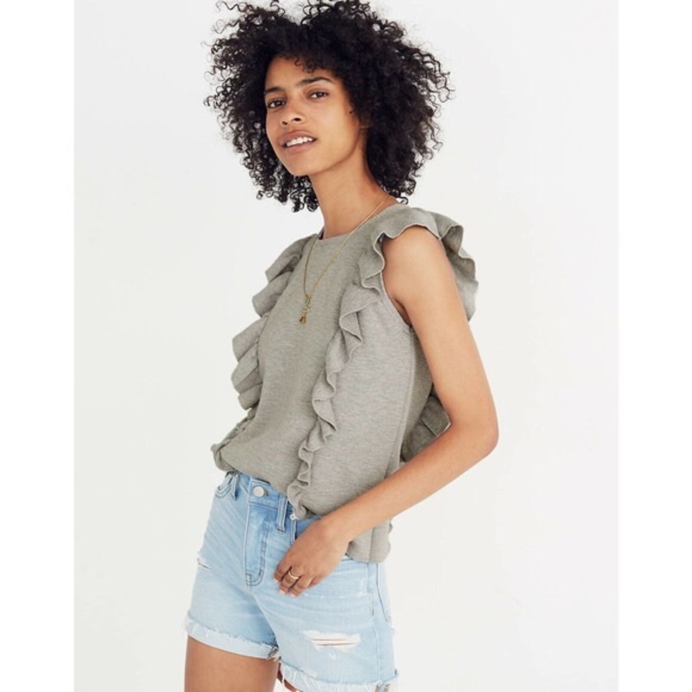 Madewell - Ruffled Sweater Tank - Size Small